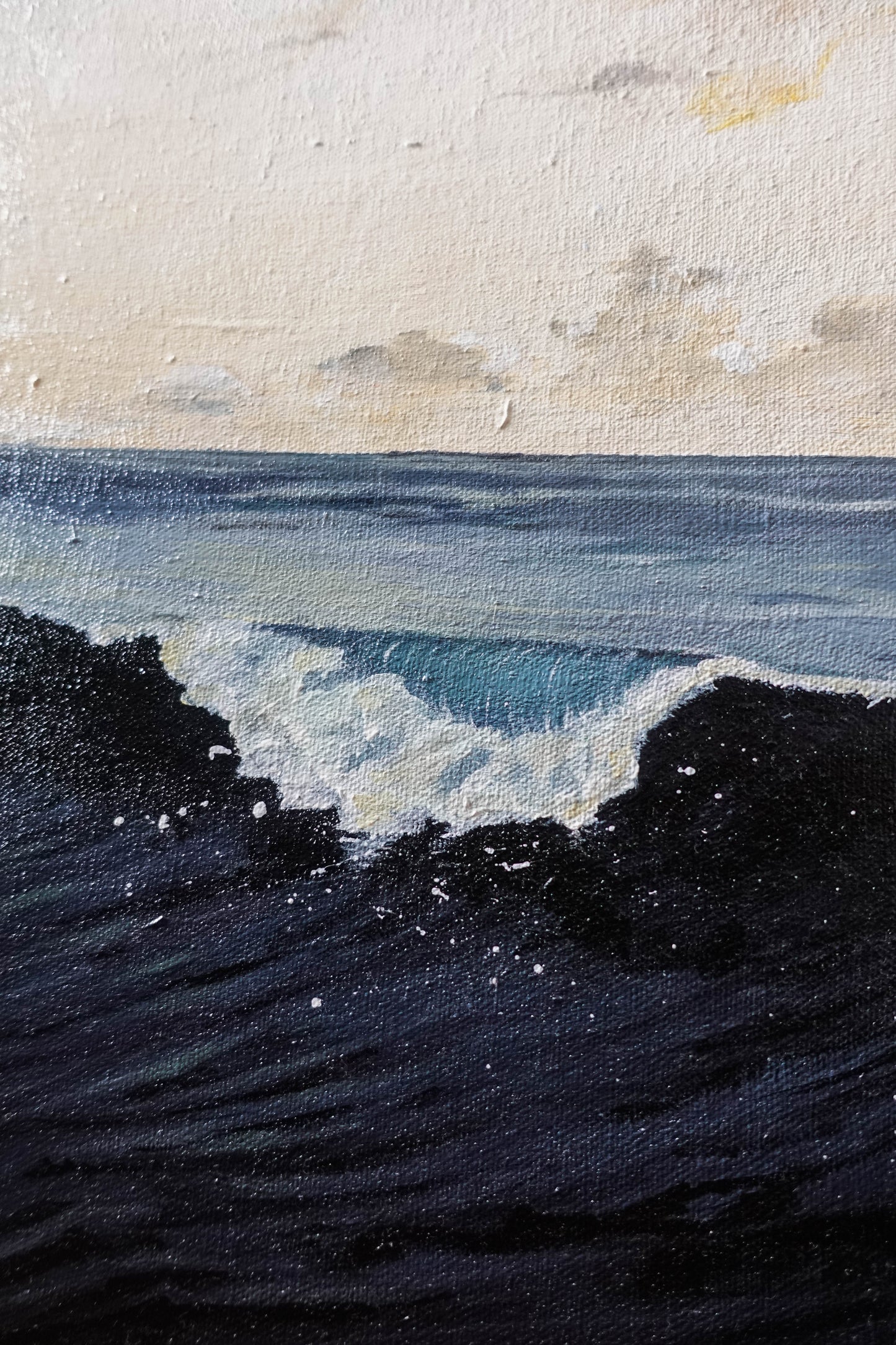 Lone Wave - Acrylic Paint