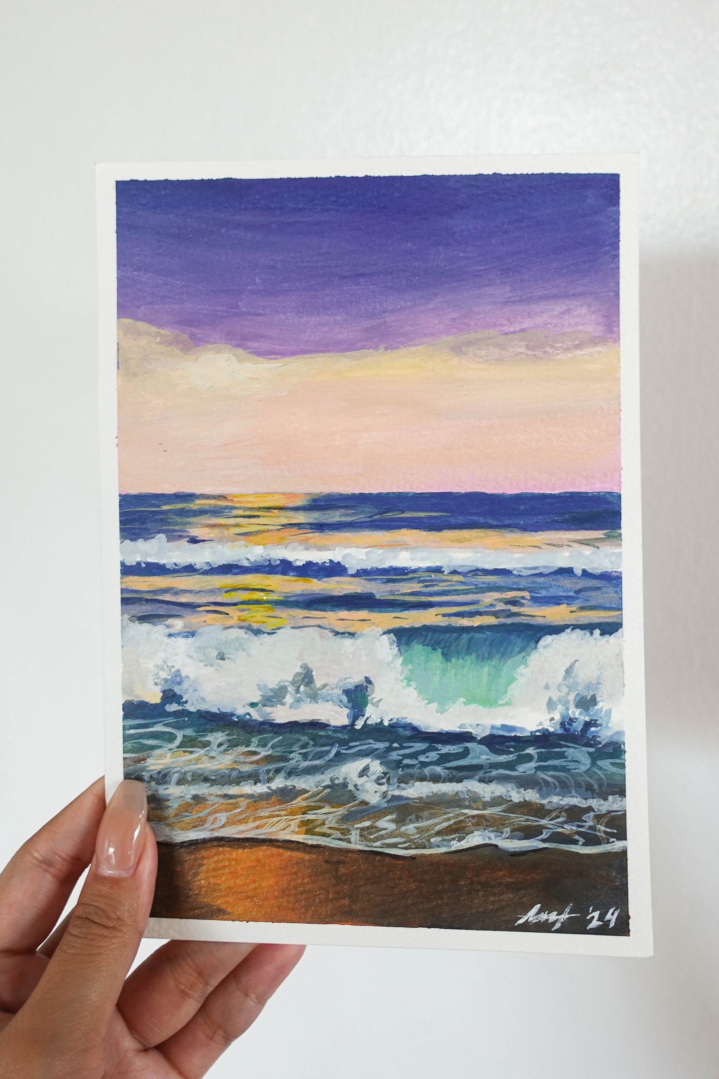 Sunset Waves - Original Art