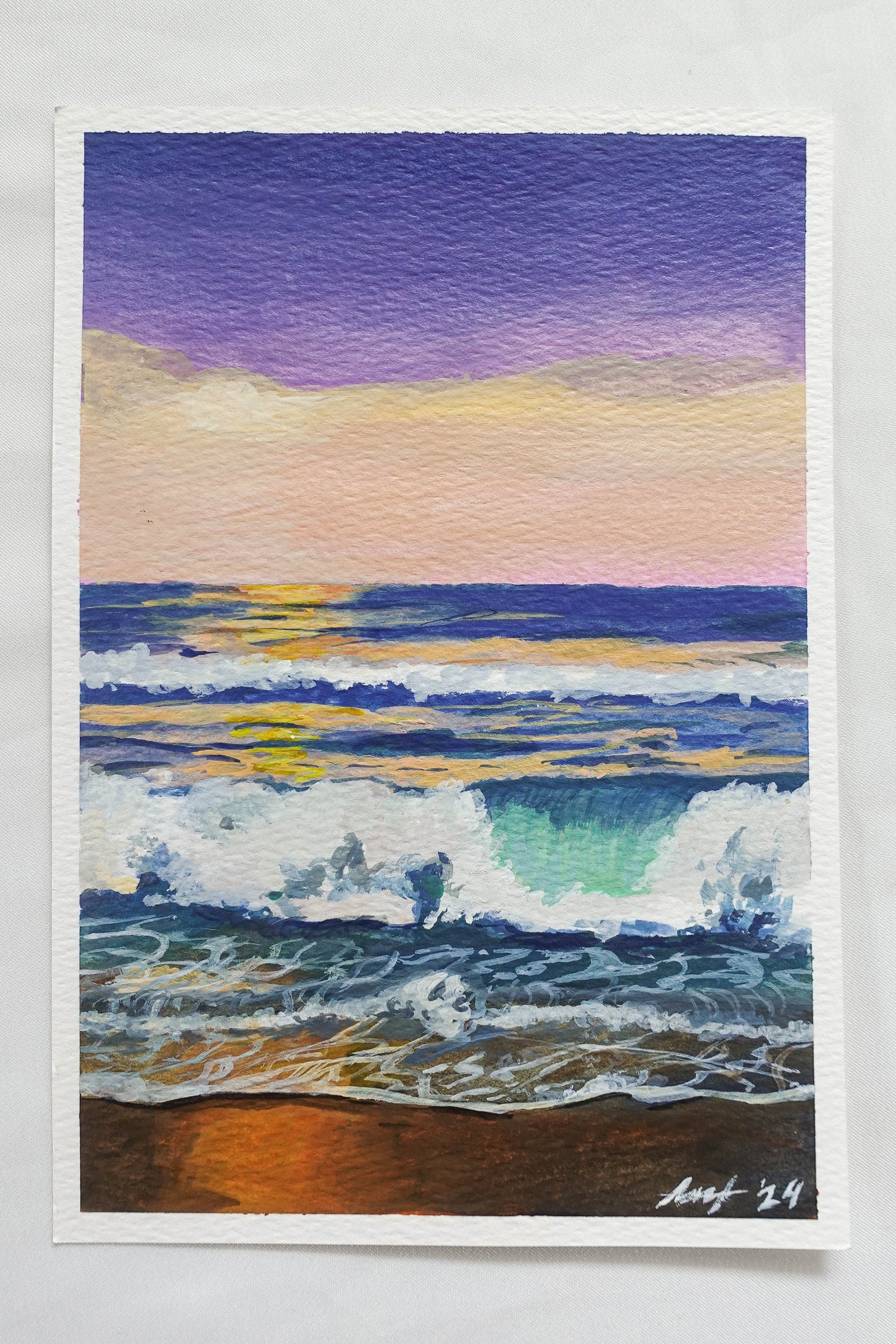 Sunset Waves - Original Art