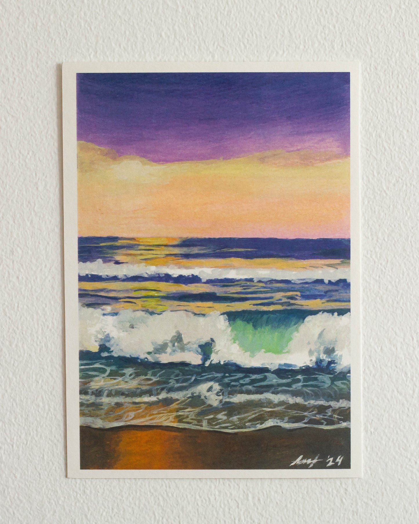 Sunset Waves - Art Print